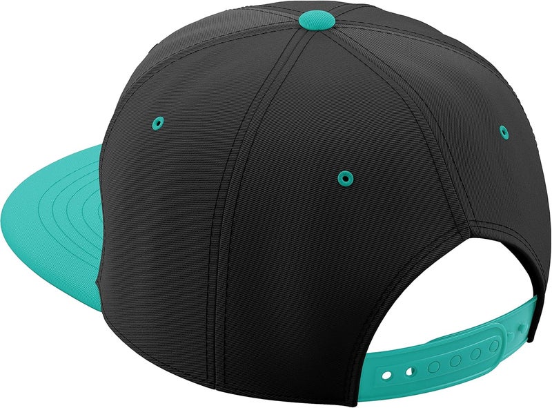 Daxton Store Classic Blank Snapback Flat Bill Visor Hat Cap One Size Adjustable Back - Image 3